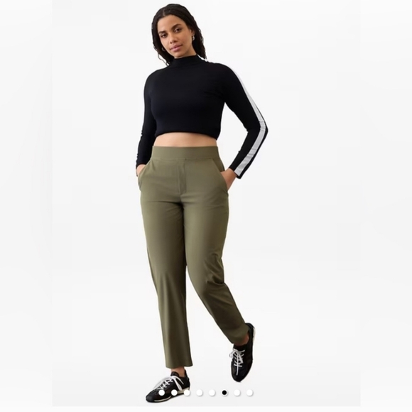 Athleta Pants - Athleta Brooklyn Pants Olive Green Size 14